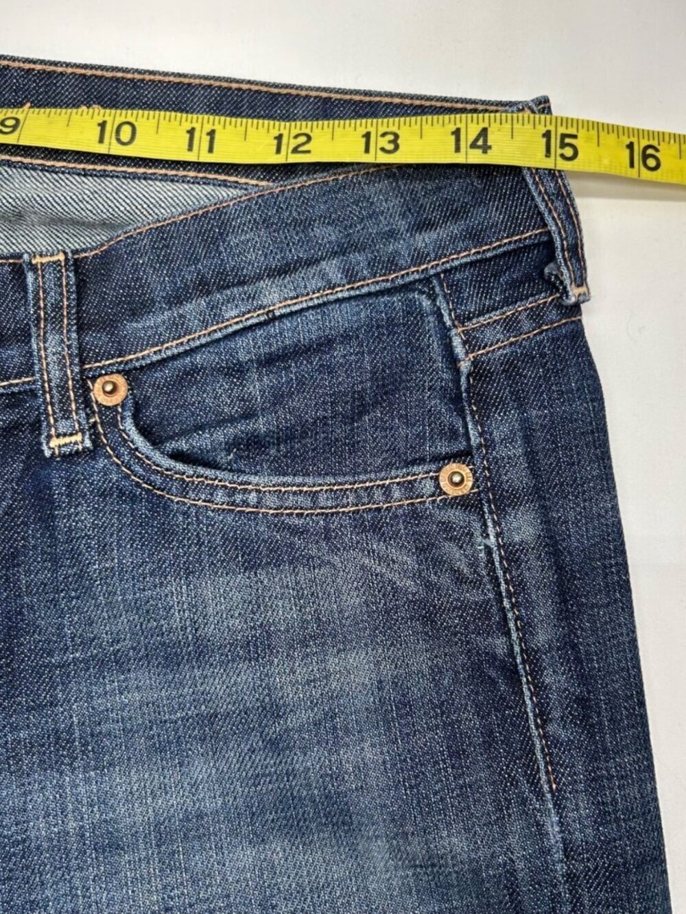 7 For All Mankind Joyce Jeans Women's 26 Blue Made in the USA - Picture 9 of 14